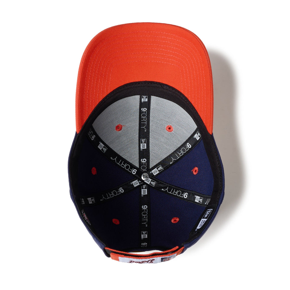 9FORTY 2 - Tone Woven Label デトロイト・タイガース ライトネイビー オレンジエイドバイザー - 14667832 - OSFM | NEW ERA ニューエラ公式オンラインストア
