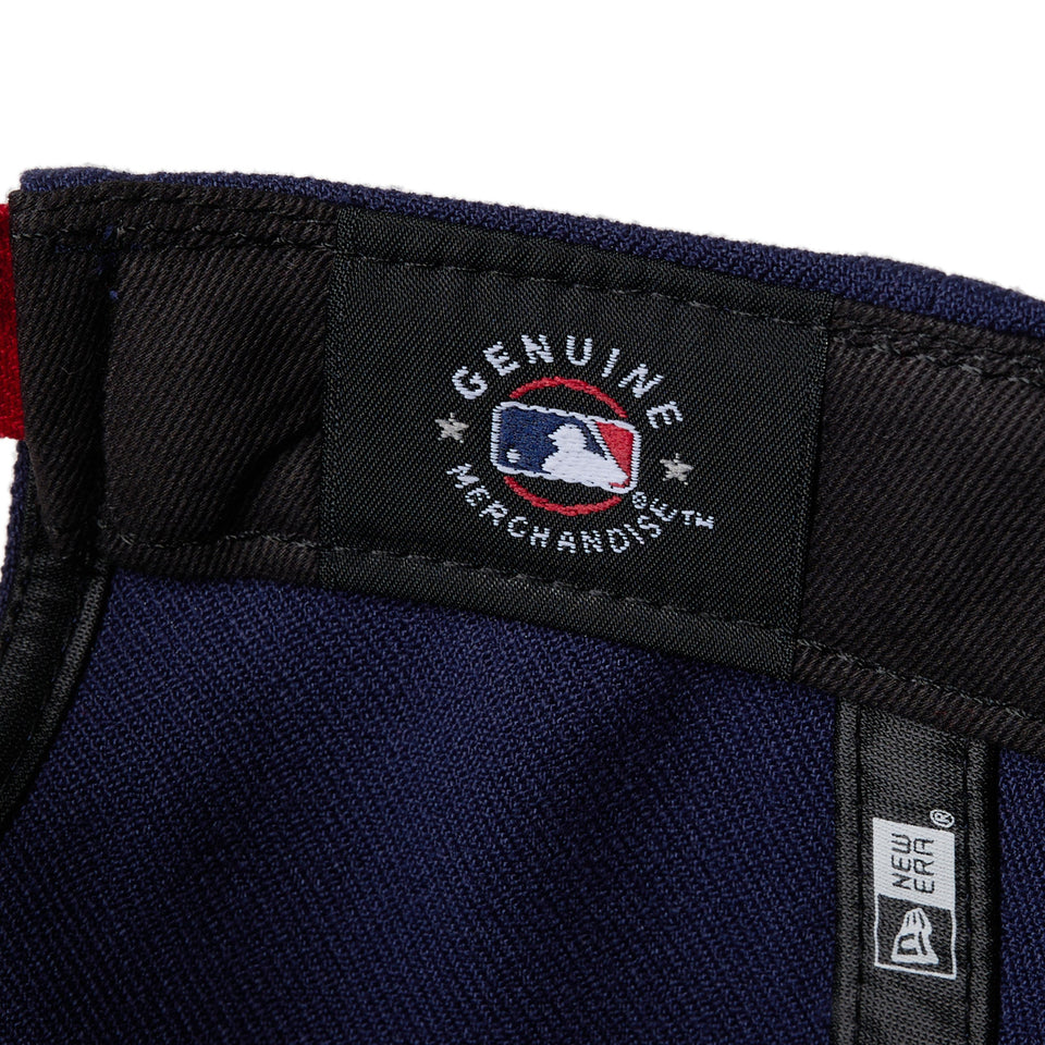 9FORTY 2 - Tone Woven Label アトランタ・ブレーブス ネイビー スカーレットバイザー - 14667833 - OSFM | NEW ERA ニューエラ公式オンラインストア