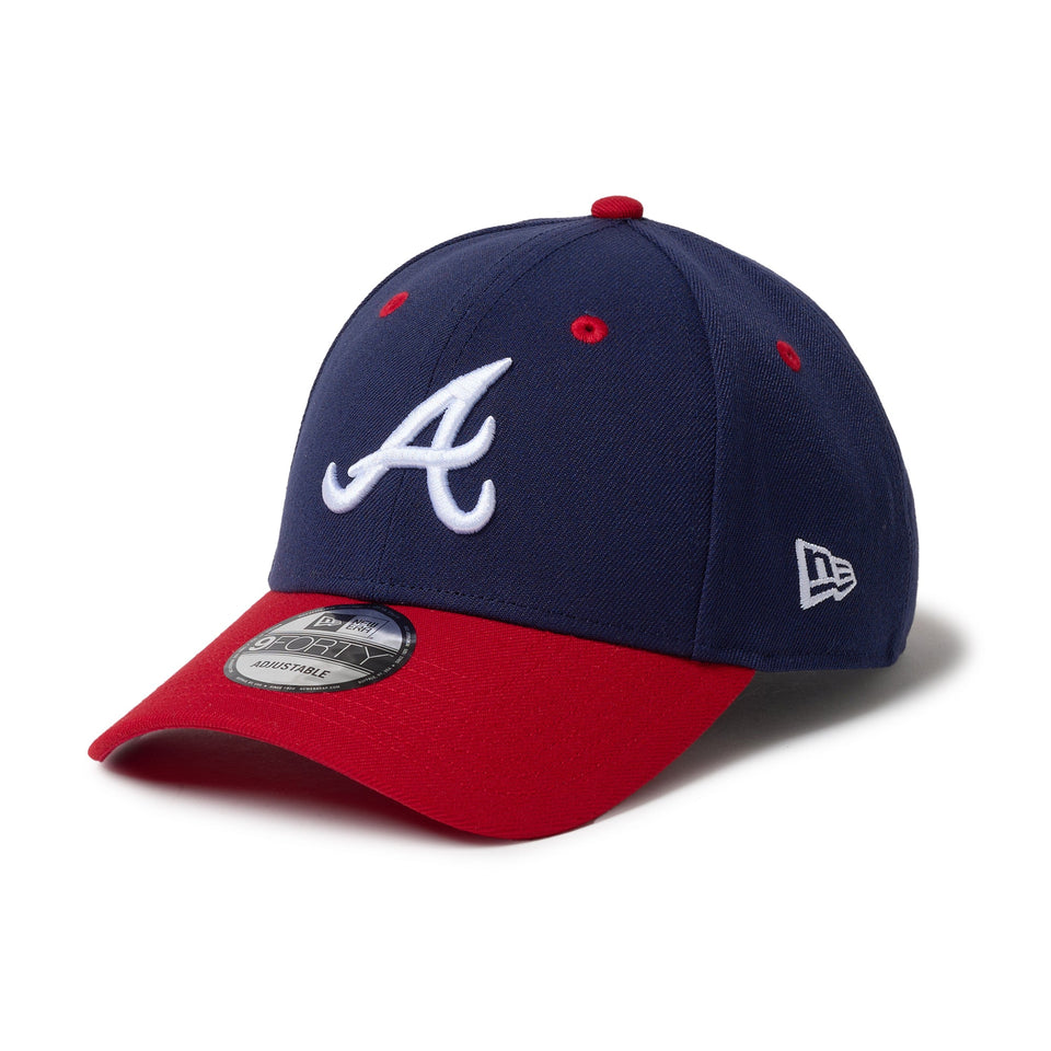 9FORTY 2 - Tone Woven Label アトランタ・ブレーブス ネイビー スカーレットバイザー - 14667833 - OSFM | NEW ERA ニューエラ公式オンラインストア