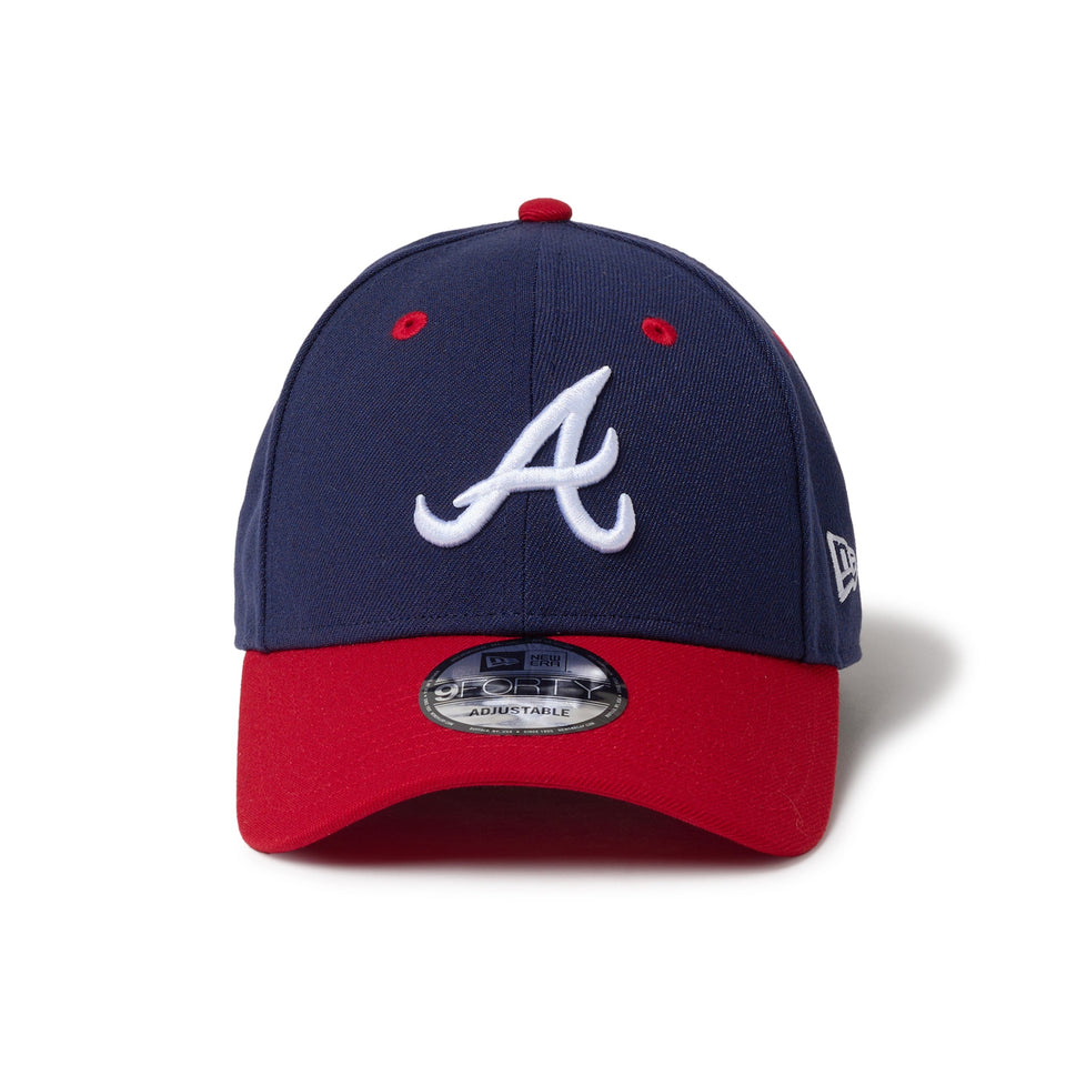 9FORTY 2 - Tone Woven Label アトランタ・ブレーブス ネイビー スカーレットバイザー - 14667833 - OSFM | NEW ERA ニューエラ公式オンラインストア