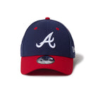 9FORTY 2 - Tone Woven Label アトランタ・ブレーブス ネイビー スカーレットバイザー - 14667833 - OSFM | NEW ERA ニューエラ公式オンラインストア
