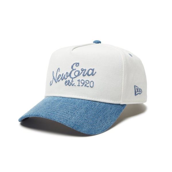 9FORTY A-Frame 2-Tone Duck Canvas アイボリー デニムバイザー