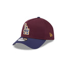 9FORTY A - Frame Blend ロサンゼルス・ドジャース マルーン ブルーバイザー - 14740837-OSFM | NEW ERA ニューエラ公式オンラインストア