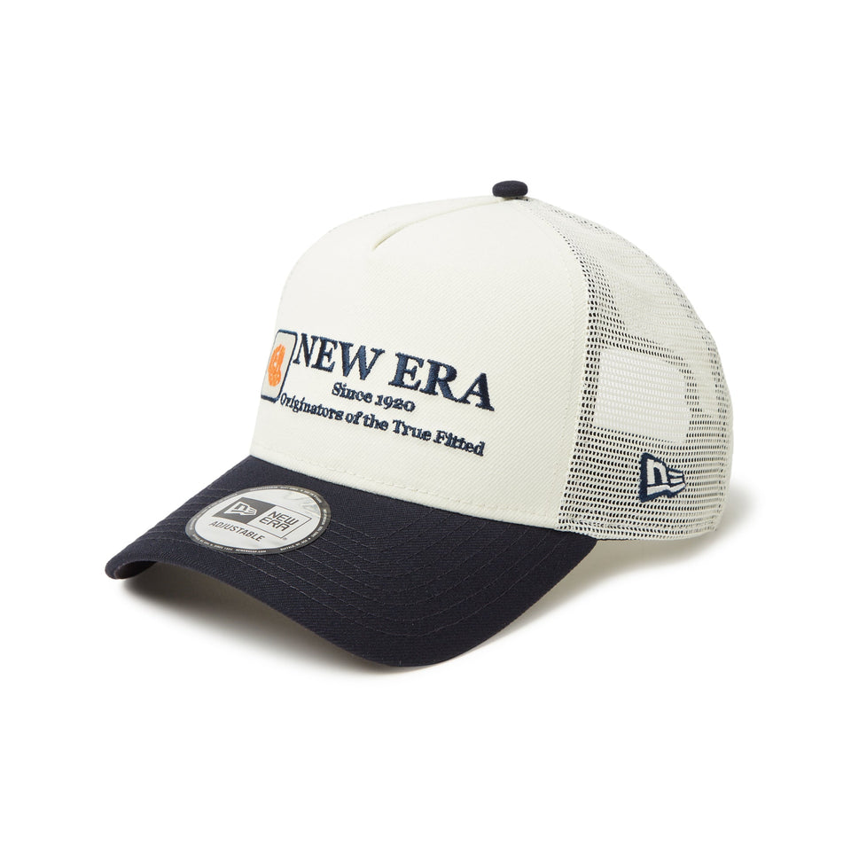 9FORTY A - Frame トラッカー Cap Logo クローム/ネイビー - 14388650 - OSFM | NEW ERA ニューエラ公式オンラインストア