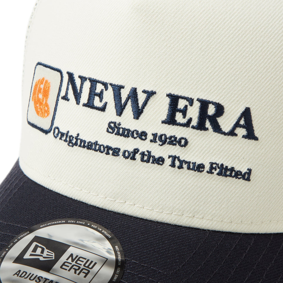 9FORTY A - Frame トラッカー Cap Logo クローム/ネイビー - 14388650 - OSFM | NEW ERA ニューエラ公式オンラインストア
