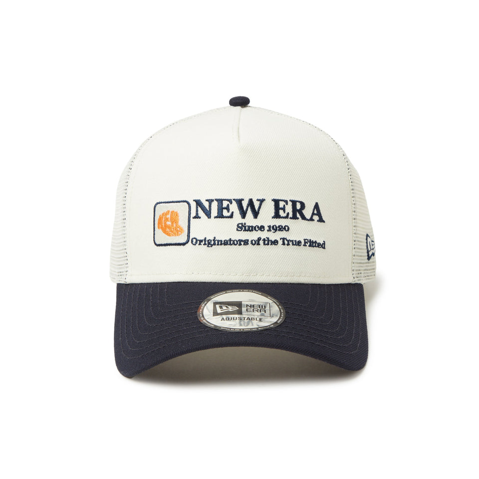 9FORTY A - Frame トラッカー Cap Logo クローム/ネイビー - 14388650 - OSFM | NEW ERA ニューエラ公式オンラインストア