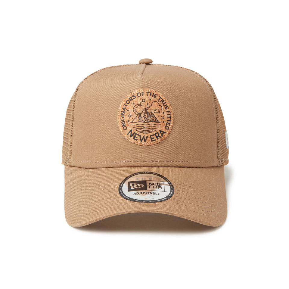 9FORTY A - Frame トラッカー Circle Logo コルクパッチ カーキ | アウトドア - 14392247 - OSFM | NEW ERA ニューエラ公式オンラインストア