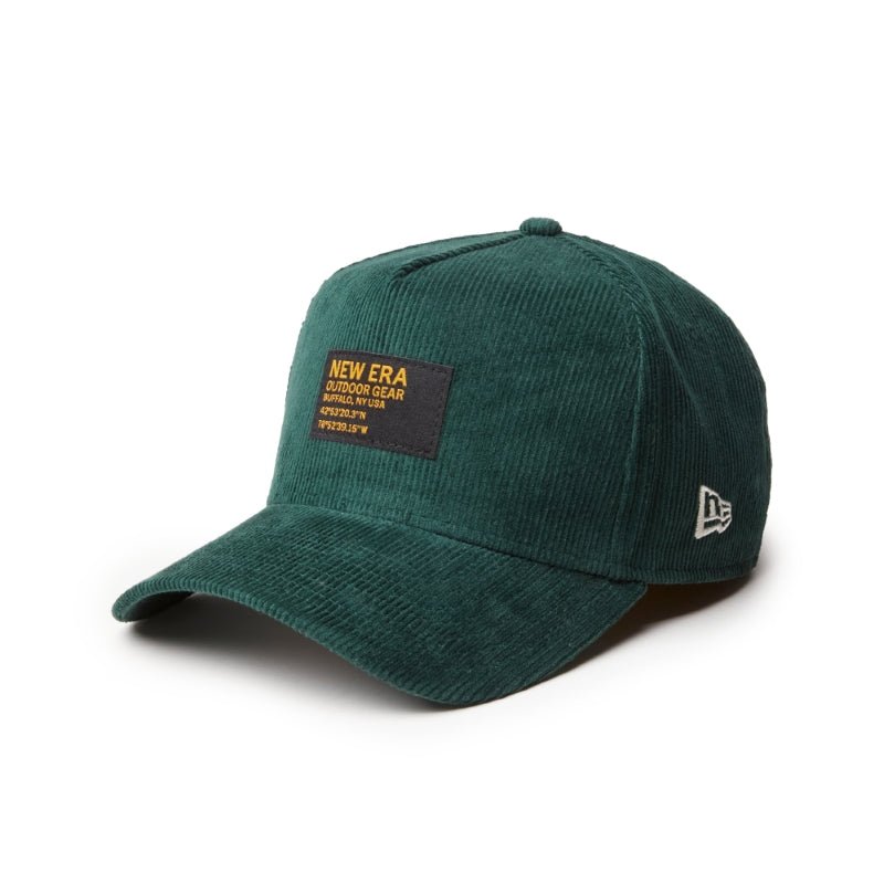 9FORTY A - Frame Corduroy ウーブンパッチ ダークグリーン 【ニューエラアウトドア】 - 14307279 - OSFM | NEW ERA ニューエラ公式オンラインストア