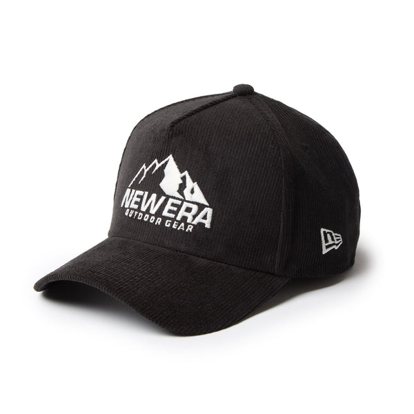 【値下げ】NEWERA ニューヨークヤンキースA-frame 黒コーデュロイ 9FORTY A-Frame Corduroy コーデュロイ マウンテンロゴ ブラック