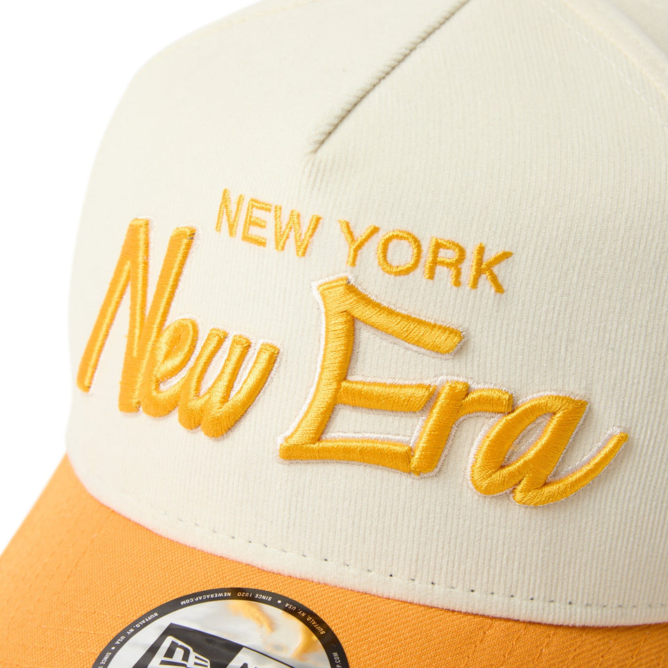 9FORTY A-Frame Corduroy NEW ERA New York クローム Rゴールド