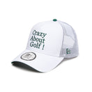 【ゴルフ】9FORTY A - Frame トラッカー Crazy About Golf ホワイト - 14391372 - OSFM | NEW ERA ニューエラ公式オンラインストア