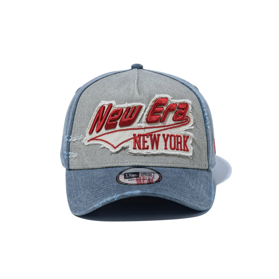 9FORTY A-Frame Damaged Series アシッドウォッシュ グレー