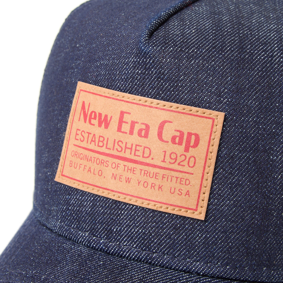 9FORTY A - Frame トラッカー Denim ウーブンパッチ インディゴデニム - 14667855 - OSFM | NEW ERA ニューエラ公式オンラインストア