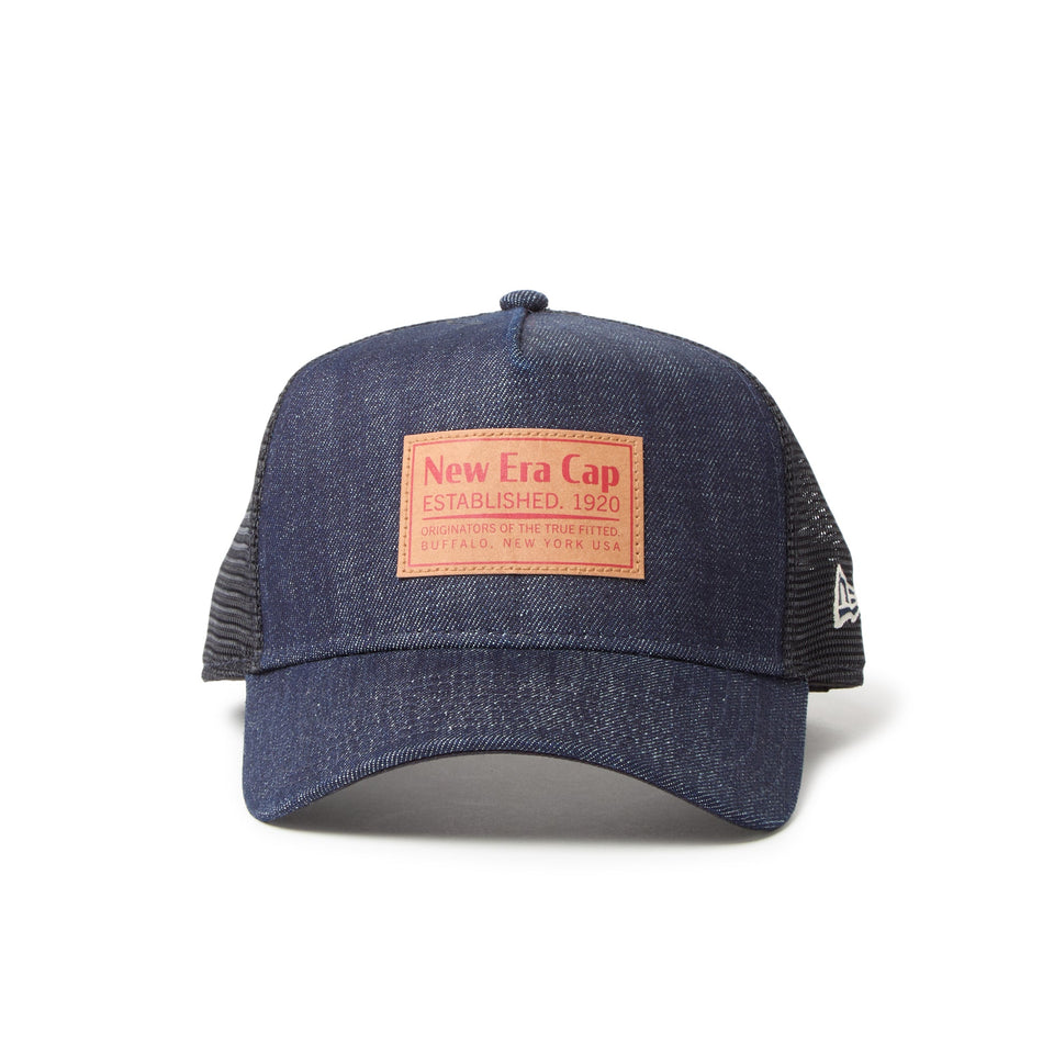 9FORTY A-Frame トラッカー Denim ウーブンパッチ インディゴ