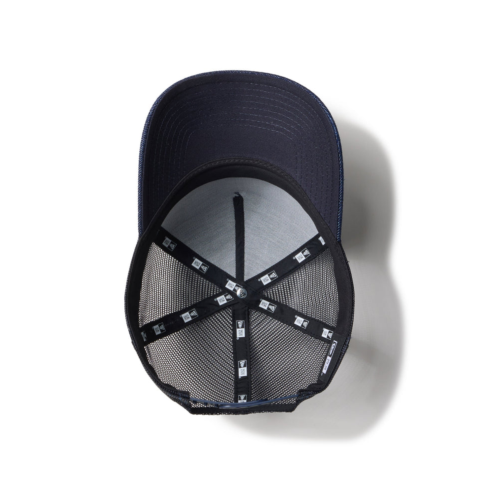 9FORTY A - Frame トラッカー Denim Leather Patch インディゴデニム - 14307481 - OSFM | NEW ERA ニューエラ公式オンラインストア