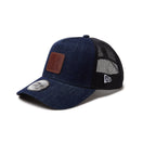 9FORTY A - Frame トラッカー Denim Leather Patch インディゴデニム - 14307481 - OSFM | NEW ERA ニューエラ公式オンラインストア