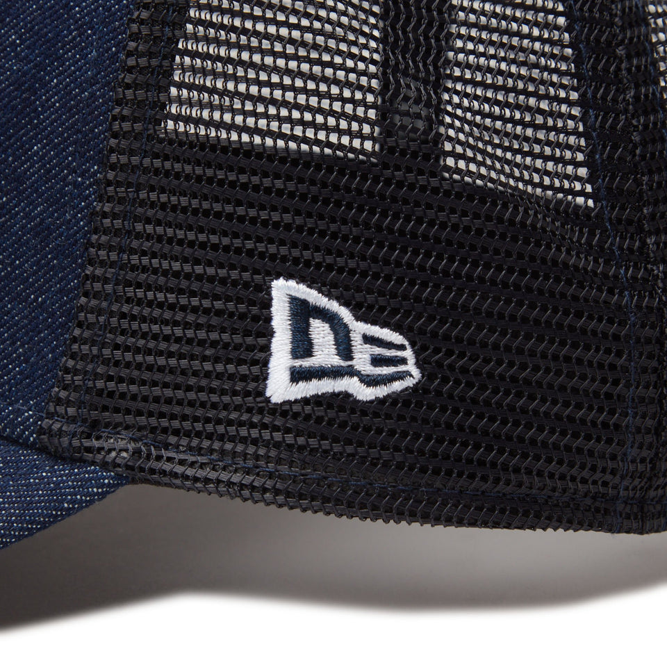 9FORTY A - Frame トラッカー Denim Leather Patch インディゴデニム - 14307481 - OSFM | NEW ERA ニューエラ公式オンラインストア
