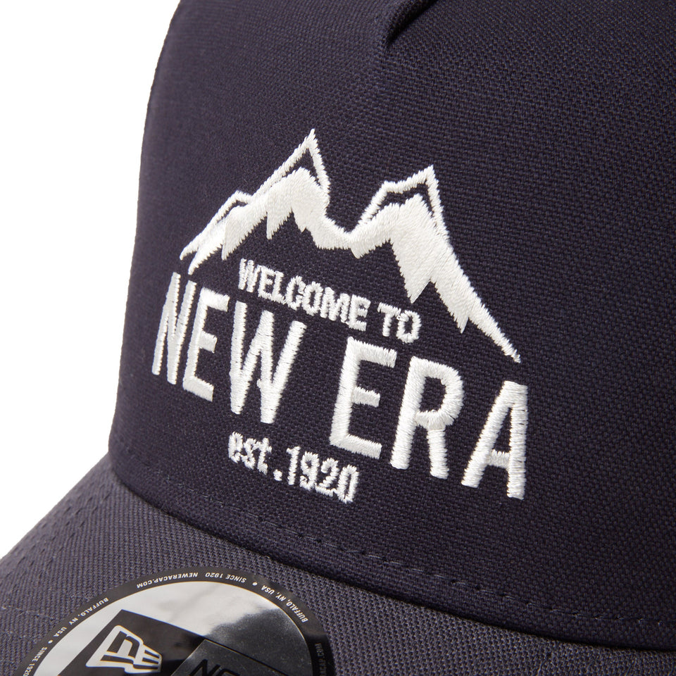 9FORTY A - Frame Duck Canvas マウンテンロゴ ネイビー グラファイトバイザー 【ニューエラアウトドア】 - 14307275 - OSFM | NEW ERA ニューエラ公式オンラインストア