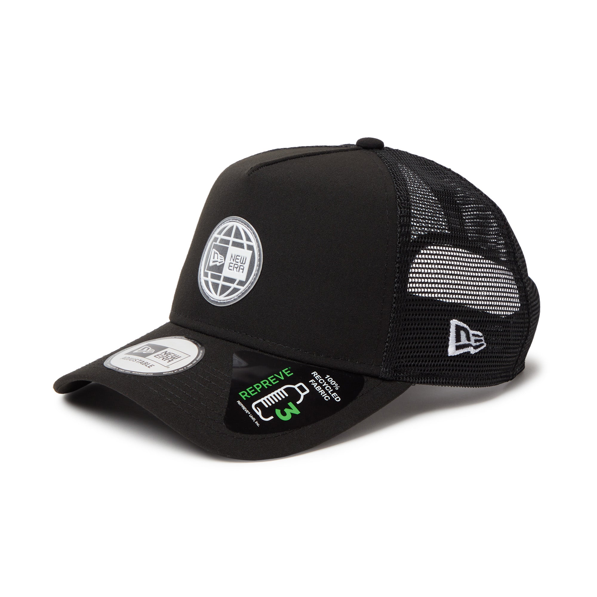9FORTY A-Frame トラッカー Earth Logo Repreve ブラック