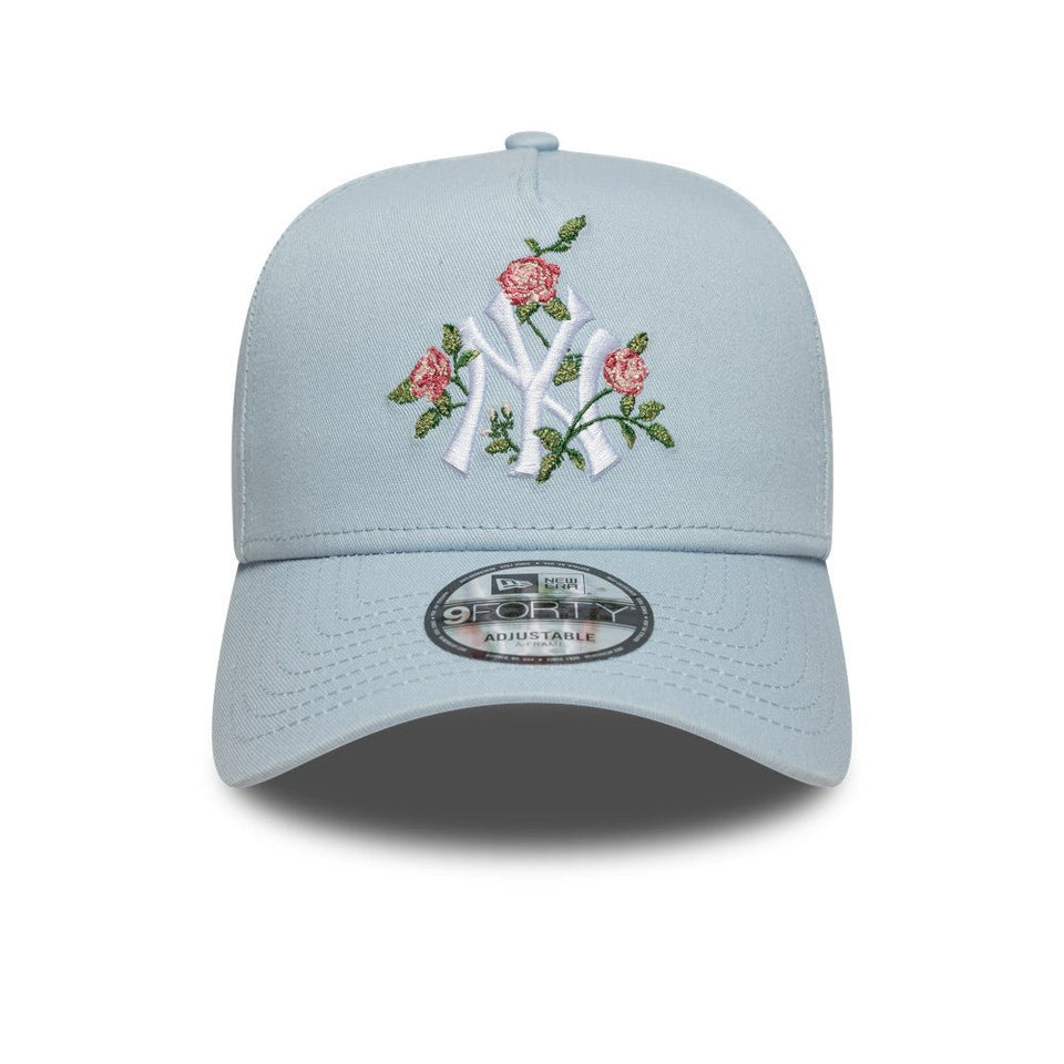 9FORTY A - Frame Floral ニューヨーク・ヤンキース ライトブルー - 14731674 - OSFM | NEW ERA ニューエラ公式オンラインストア