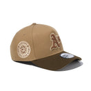 9FORTY A - Frame Iced Latte オークランド・アスレチックス カーキ ウォルナットバイザー - 14109753 - OSFM | NEW ERA ニューエラ公式オンラインストア
