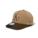 9FORTY A - Frame Iced Latte オークランド・アスレチックス カーキ ウォルナットバイザー - 14109753 - OSFM | NEW ERA ニューエラ公式オンラインストア