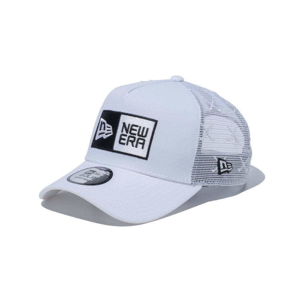 【ゴルフ】 9FORTY A-Frame トラッカー Mesh Embroidery ボックスロゴ ホワイト - 14109263-OSFM | NEW ERA ニューエラ公式オンラインストア