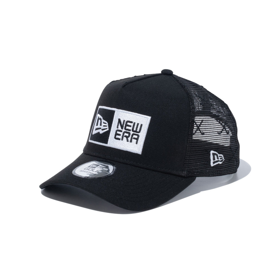 【ゴルフ】 9FORTY A-Frame トラッカー Mesh Embroidery ボックスロゴ ブラック - 14109265-OSFM | NEW ERA ニューエラ公式オンラインストア