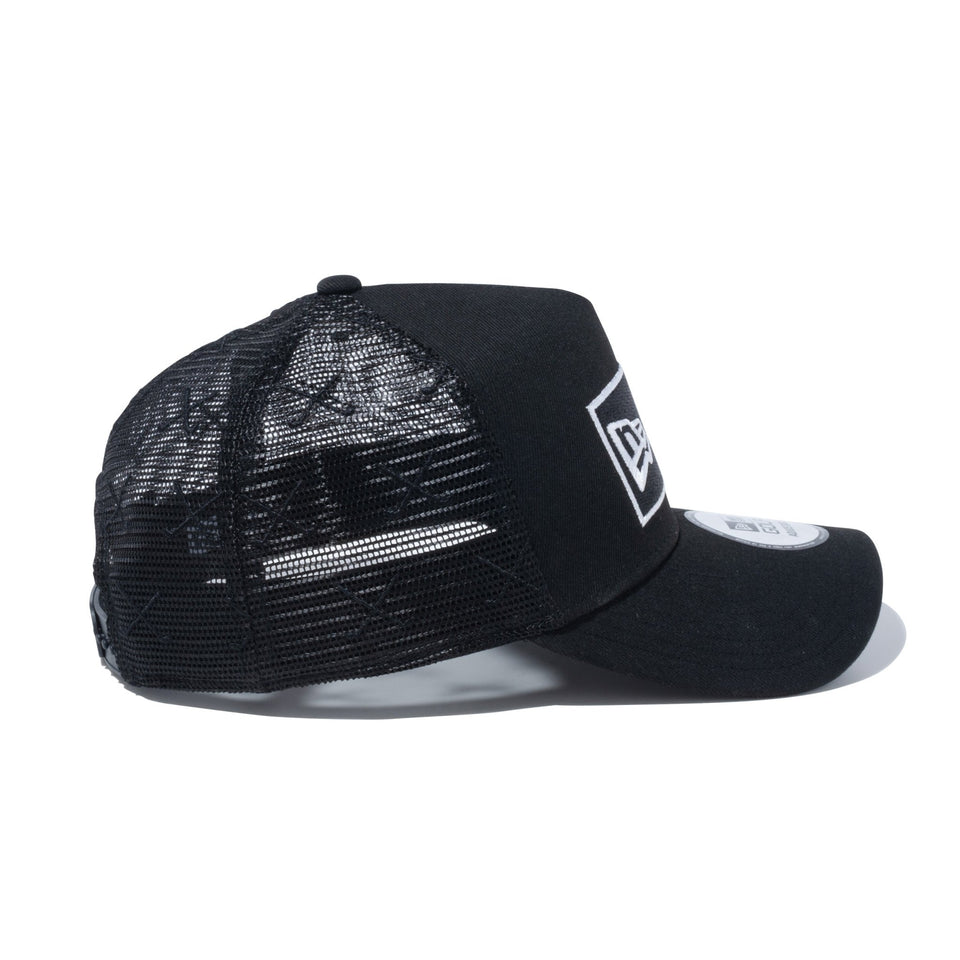 【ゴルフ】 9FORTY A-Frame トラッカー Mesh Embroidery ボックスロゴ ブラック - 14109265-OSFM | NEW ERA ニューエラ公式オンラインストア