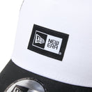 9FORTY A - Frame トラッカー Mesh Embroidery ボックスロゴ ウーブンパッチ ブラック/ホワイト - 14307475 - OSFM | NEW ERA ニューエラ公式オンラインストア
