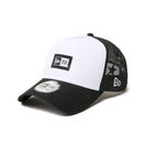 9FORTY A - Frame トラッカー Mesh Embroidery ボックスロゴ ウーブンパッチ ブラック/ホワイト - 14307475 - OSFM | NEW ERA ニューエラ公式オンラインストア