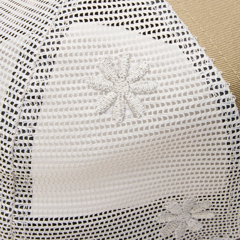 9FORTY A - Frame トラッカー Mesh Embroidery ボックスロゴ ウーブンパッチ ブリティッシュカーキ - 14307476 - OSFM | NEW ERA ニューエラ公式オンラインストア