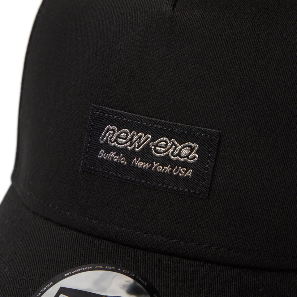 9FORTY A - Frame Metal Flag ブラック ウーブンパッチ ブラック × シルバー - 14388669 - OSFM | NEW ERA ニューエラ公式オンラインストア