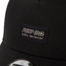 9FORTY A - Frame Metal Flag ブラック ウーブンパッチ ブラック × シルバー - 14388669 - OSFM | NEW ERA ニューエラ公式オンラインストア