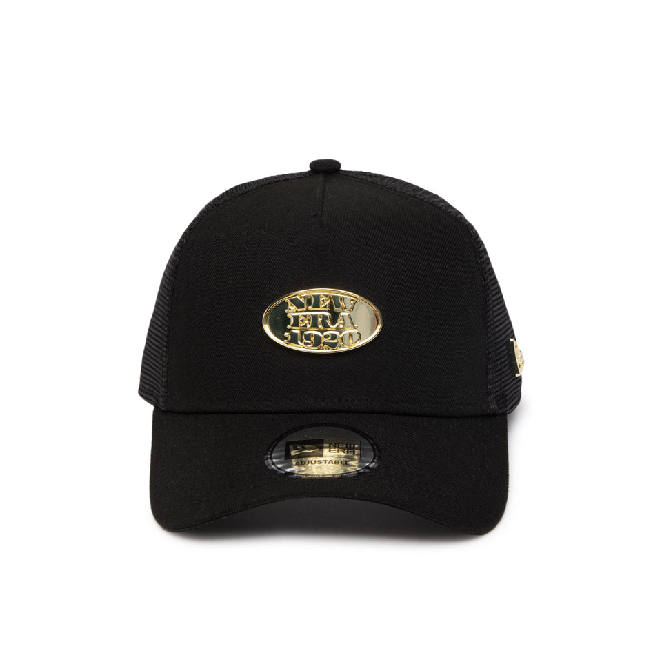 9FORTY A - Frame トラッカー Metal Plate ブラック × ゴールド - 14388622 - OSFM | NEW ERA ニューエラ公式オンラインストア