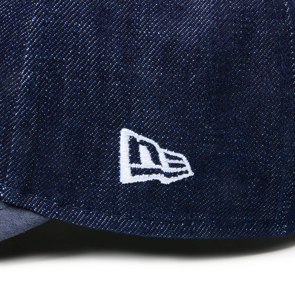 9FORTY A - Frame MLB Denim 2 - Tone テキサス・レンジャーズ インディゴデニム ネイビースウェードバイザー - 14307509 - OSFM | NEW ERA ニューエラ公式オンラインストア