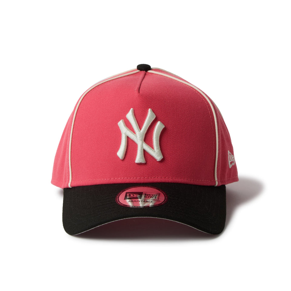 9FORTY A - Frame MLB Piping 2Tone ニューヨーク・ヤンキース コーラル/ブラック - 14667879 - OSFM | NEW ERA ニューエラ公式オンラインストア