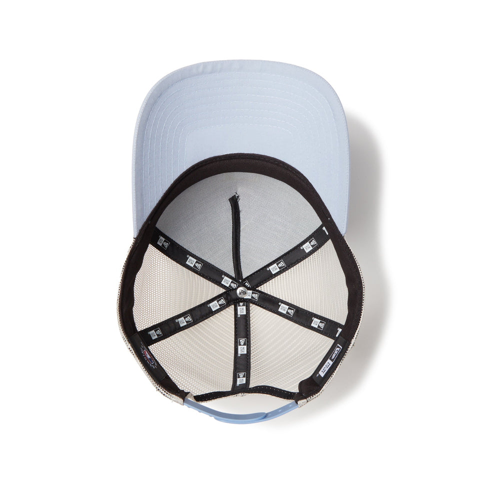 9FORTY A - Frame トラッカー MLB Typewriter ピッツバーグ・パイレーツ スカイブルー/クロームホワイト - 14388613 - OSFM | NEW ERA ニューエラ公式オンラインストア