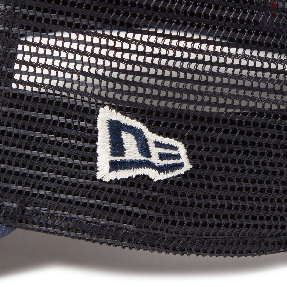 9FORTY A - Frame トラッカー MLB Typewriter デトロイト・タイガース ネイビー/クロームホワイト - 14388616 - OSFM | NEW ERA ニューエラ公式オンラインストア