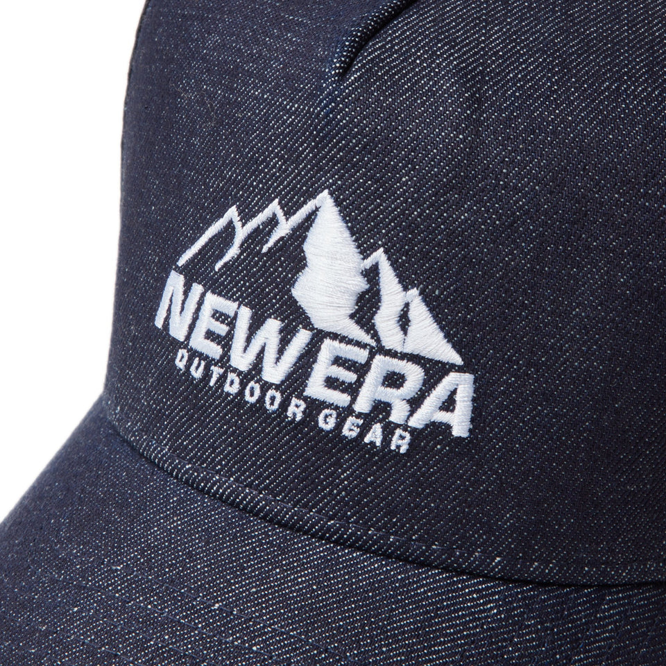 9FORTY A - Frame トラッカー Mountain Logo Spacer Mesh インディゴデニム【ニューエラアウトドア】 - 14307262 - OSFM | NEW ERA ニューエラ公式オンラインストア