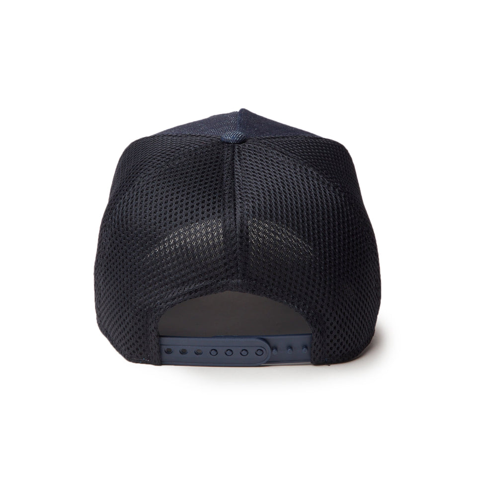 9FORTY A - Frame トラッカー Mountain Logo Spacer Mesh インディゴデニム【ニューエラアウトドア】 - 14307262 - OSFM | NEW ERA ニューエラ公式オンラインストア