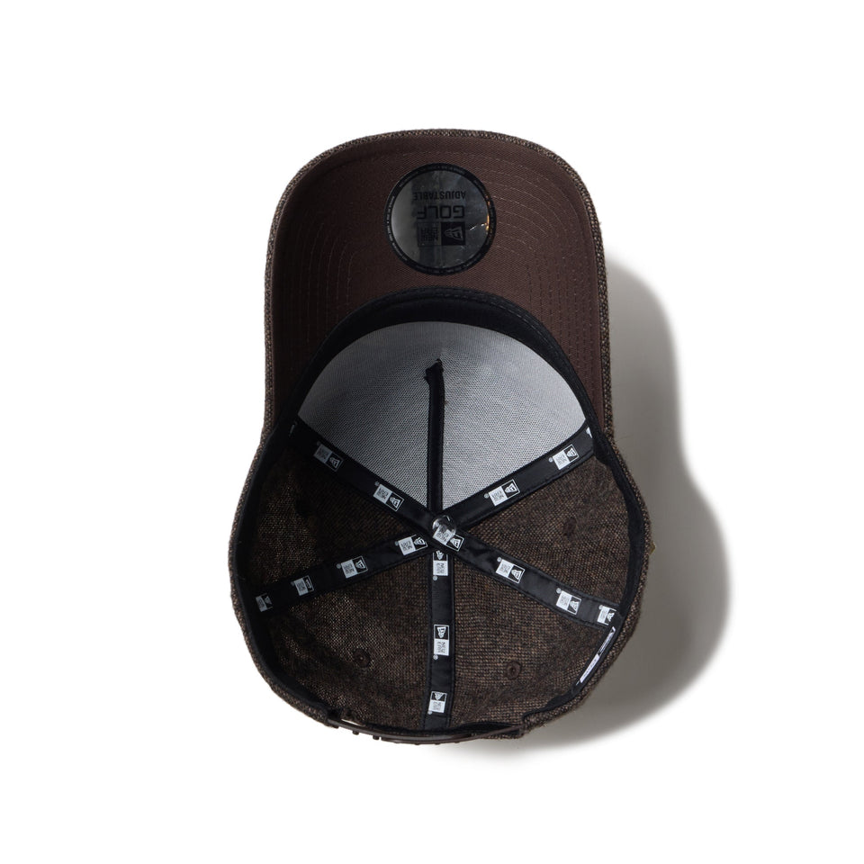 【ゴルフ】9FORTY A - Frame Nep Tweed ネップウール オールドロゴ ブラウン - 14326308 - OSFM | NEW ERA ニューエラ公式オンラインストア