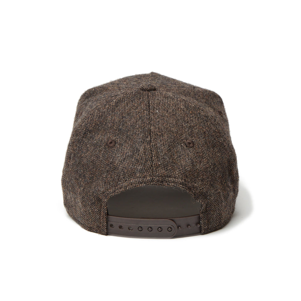 【ゴルフ】9FORTY A - Frame Nep Tweed ネップウール オールドロゴ ブラウン - 14326308 - OSFM | NEW ERA ニューエラ公式オンラインストア