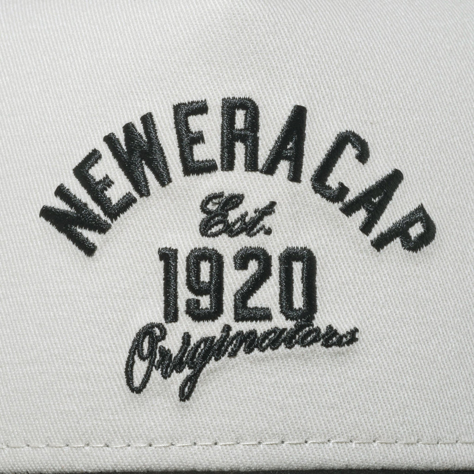 9FORTY A - Frame トラッカー NEW ERA 1920 アーチロゴ ストーン/ブラック - 14109693 - OSFM | NEW ERA ニューエラ公式オンラインストア