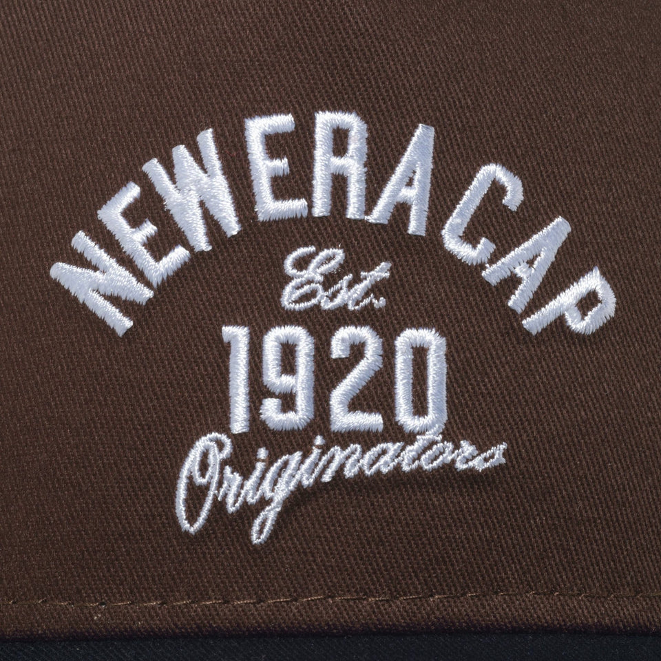 9FORTY A - Frame トラッカー NEW ERA 1920 アーチロゴ バーントウッド/ブラック - 14109694 - OSFM | NEW ERA ニューエラ公式オンラインストア