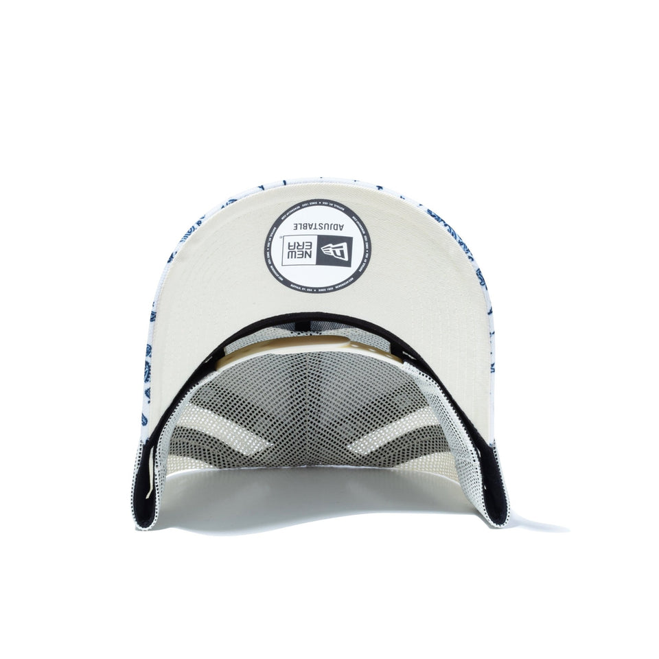 9FORTY A - Frame トラッカー Paisley ペイズリー スクエアロゴ クロームホワイト - 14409989 - OSFM | NEW ERA ニューエラ公式オンラインストア