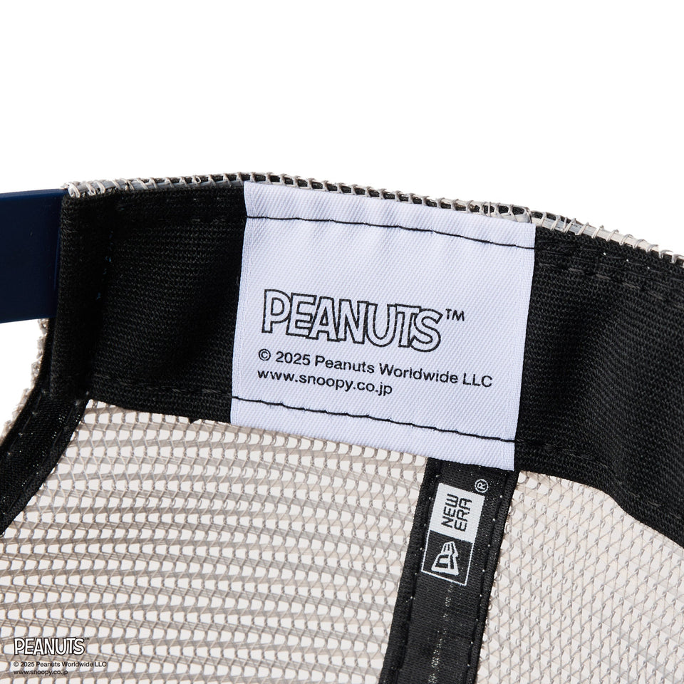 【ゴルフ】9FORTY A - Frame トラッカー PEANUTS ピーナッツ アーチロゴ グレー/ライトネイビー - 14432173 - OSFM | NEW ERA ニューエラ公式オンラインストア