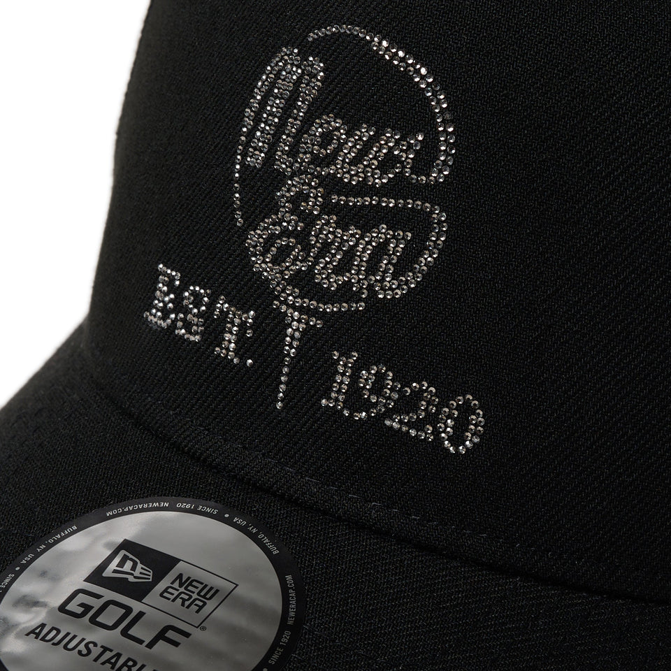 ニューエラ 9FORTY ラインストーン ブラック ニューエラ キャップ 9FORTY A-Frame トラッカー Rhinestone