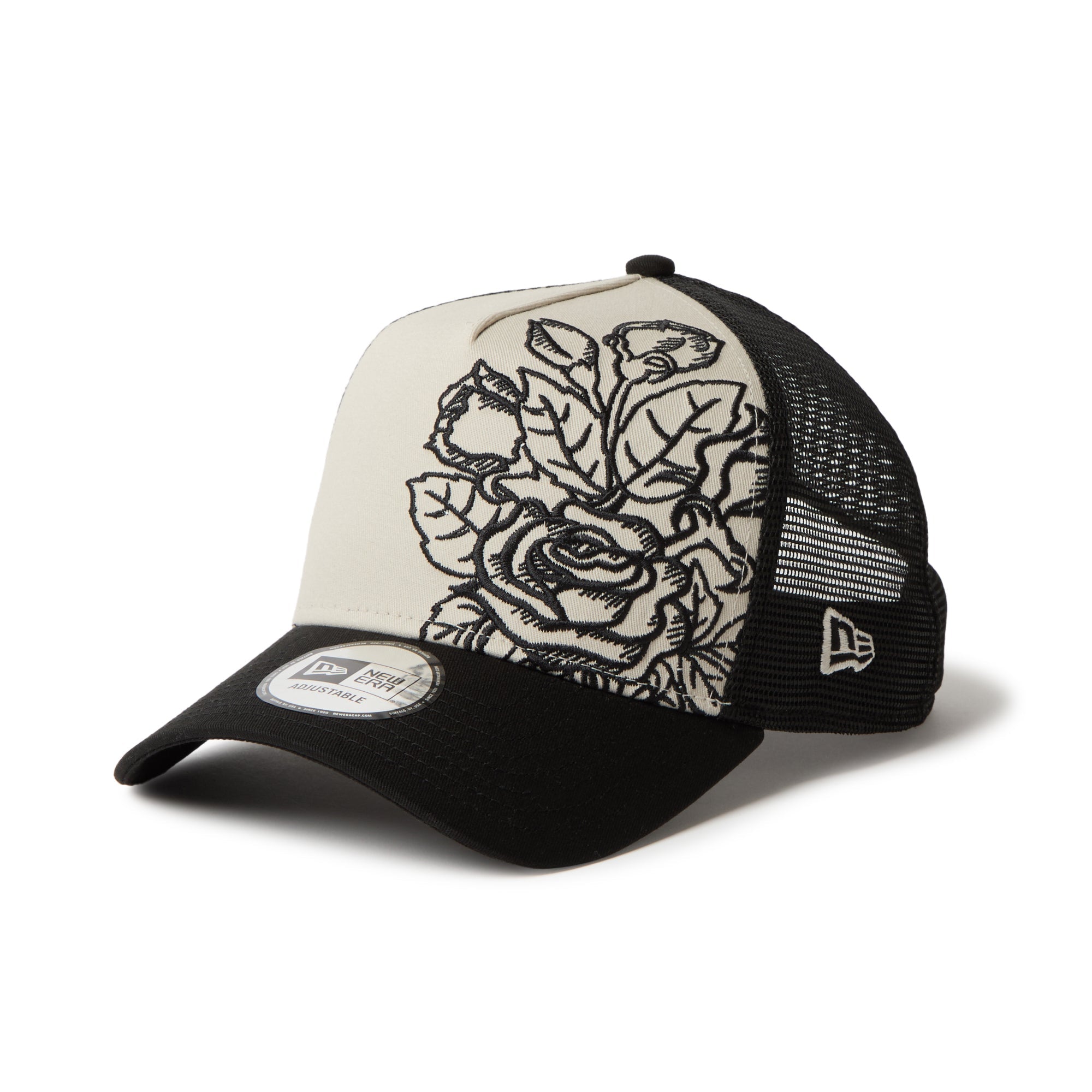 ニューエラ キャップ NEW ERA 9FORTY A-Frame 帽子 Gray Roses NEW ERA ☆ 'Gray Tonal Roses' 9FORTY A-Frame バラ グレー