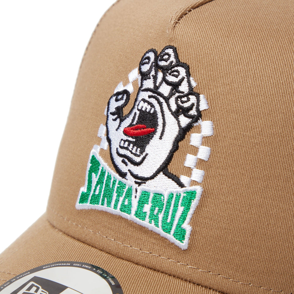 9FORTY A - Frame トラッカー SANTA CRUZ スクリーミングハンド カーキ - 14457352 - OSFM | NEW ERA ニューエラ公式オンラインストア